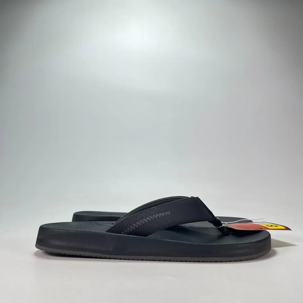 Flojos Black Casual Comfort Memory Foam Flip Flop Thong Sandals Men's Size 8